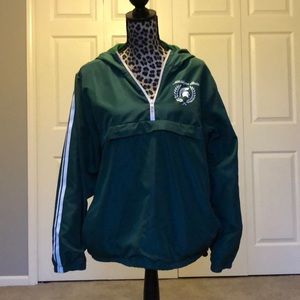 Adorable, Michigan State, hooded wind breaker